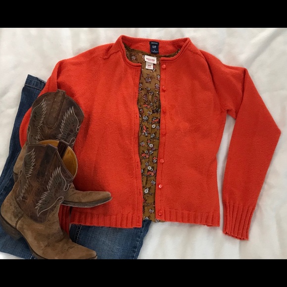 GAP Sweaters - Burnt orange GAP cardigan